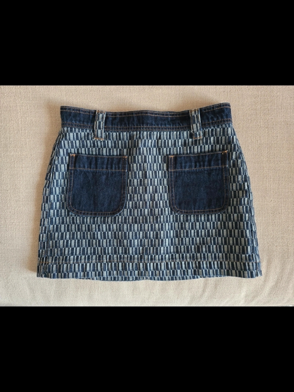 Retro Denim Mini Skirt